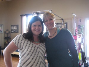 Cassie and Carey at the Baby Shower